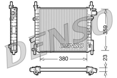 Радиатор, охлаждение двигателя DENSO DRM10062 для FORD KA
