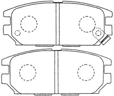 Комплект тормозных колодок, дисковый тормоз FIT FP0532 для MITSUBISHI PROUDIA/DIGNITY
