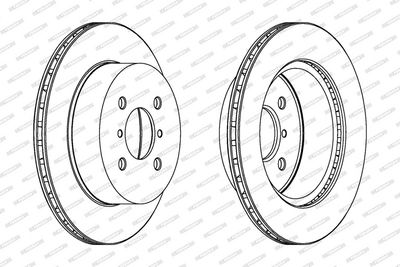 BREMSSCHEIBE FERODO DDF1287 1