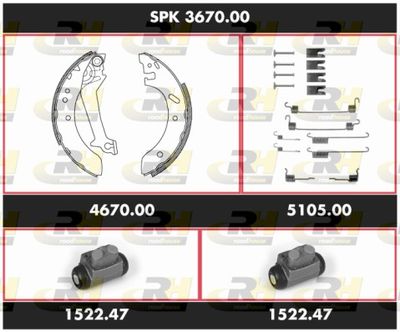 Bremsensatz, Trommelbremse