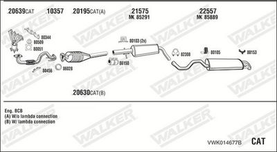 SISTEM DE ESAPAMENT WALKER VWK014677B