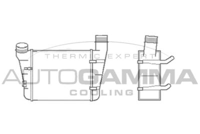 Интеркулер AUTOGAMMA 102986 для AUDI A4