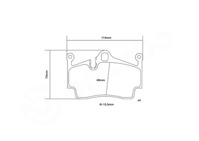 SET PLACUTE FRANA DE PERFORMANTA BREMBO 07B31536 2