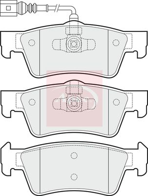 APEC Brake Pad Set, disc brake PAD1727