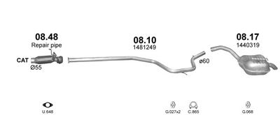 SISTEM DE ESAPAMENT POLMO POLMO00672