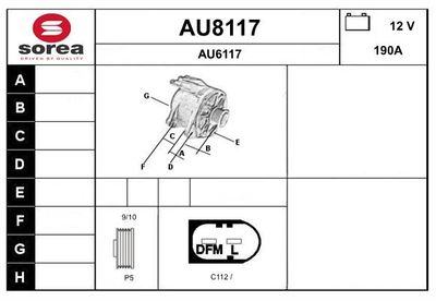 GENERATOR SNRA AU8117