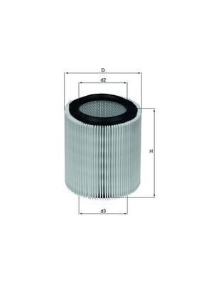 Filtr powietrza KNECHT LX 898