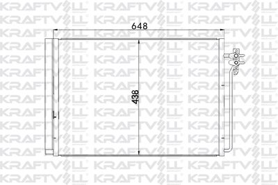 Конденсатор, кондиционер KRAFTVOLL GERMANY 08060148 для LAND ROVER RANGE ROVER