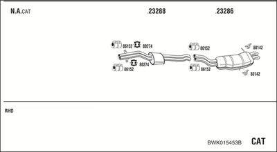 SISTEM DE ESAPAMENT WALKER BWK015453B