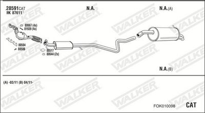 SISTEM DE ESAPAMENT WALKER FOK010098