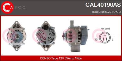 Генератор CASCO CAL40190AS для TOYOTA STARLET