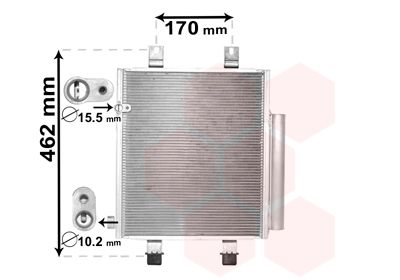 VAN WEZEL Condensor, airconditioning (11005072)