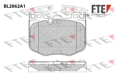Комплект тормозных колодок, дисковый тормоз FTE 9011102 для BMW iX