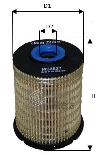 CLEAN FILTERS MG3627 Топливный фильтр  для OPEL MOKKA (Опель Моkkа)