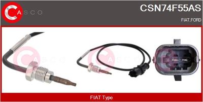 SENZOR TEMPERATURA GAZE EVACUARE CASCO CSN74F55AS