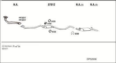 SISTEM DE ESAPAMENT WALKER OP52006