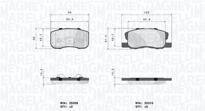 BREMSBELAGSATZ SCHEIBENBREMSE