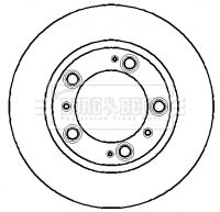 спирачен диск BORG & BECK BBD4205