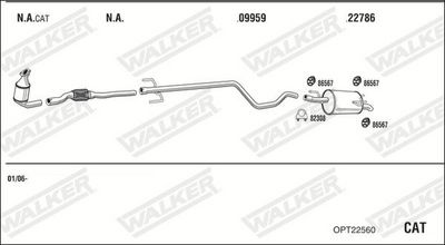 Изпускателна система WALKER OPT22560