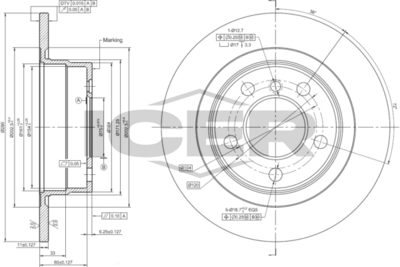 спирачен диск ICER 78BD4667-2