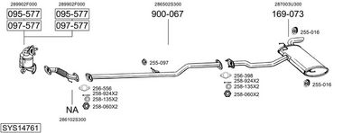 SISTEM DE ESAPAMENT BOSAL SYS14761