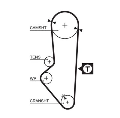 Timing Belt GATES 5253XS