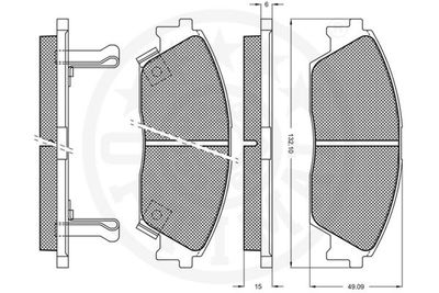 Brake Pad Set, disc brake 9571