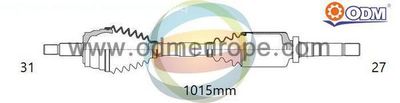 Приводной вал Multiparts 18-052700 для MAZDA CX-5