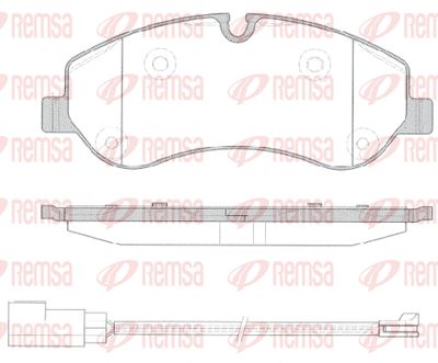 REMSA 1520.02 Комплект тормозных колодок, дисковый тормоз 