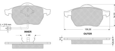 BREMSBELAGSATZ SCHEIBENBREMSE MTR MT527 0