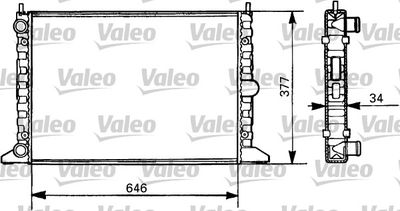 Радиатор, охлаждение двигателя VALEO 731385 для FORD GALAXY