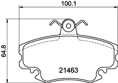 Комплект тормозных колодок, дисковый тормоз 8DB 355 018-131