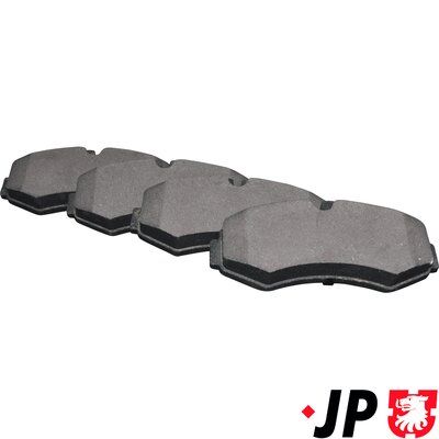 комплект спирачно феродо, дискови спирачки JP GROUP