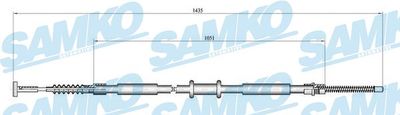 Тросик, cтояночный тормоз SAMKO C0843B для LANCIA DELTA