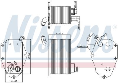 RADIATOR ULEI ULEI MOTOR NISSENS 90826 4