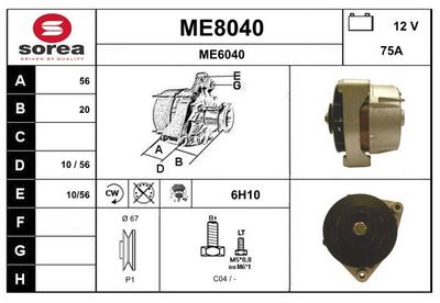 GENERATOR SNRA ME8040
