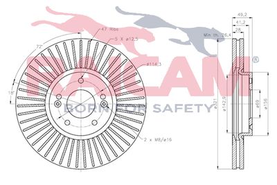 DISC FRANA RAICAM RD01459 2