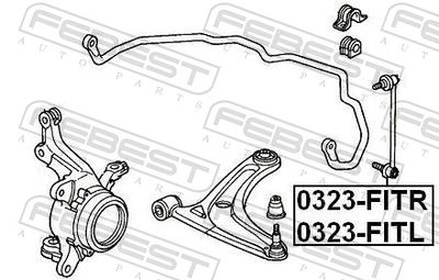 BRAT/BIELETA SUSPENSIE STABILIZATOR FEBEST 0323FITR 1