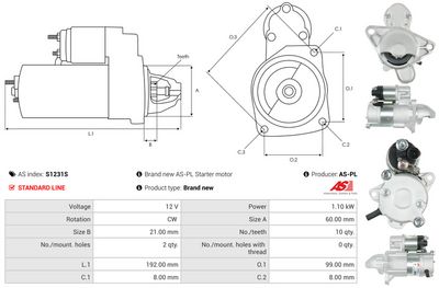 STARTER AS-PL S1231S 4