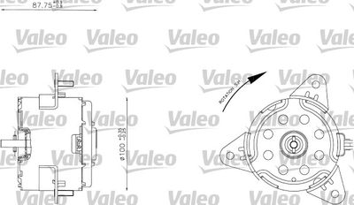 Silnik elektryczny, wentylator chłodnicy VALEO 698343