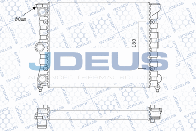 Радиатор, охлаждение двигателя JDEUS M-0300390 для SEAT TERRA