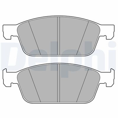 Zestaw klocków hamulcowych, hamulce tarczowe DELPHI LP3672