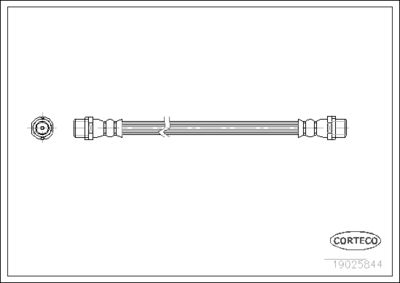 Тормозной шланг CORTECO 19025844 для AUDI A6