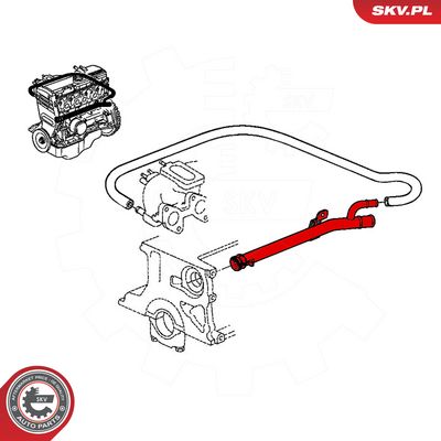 Potrubí chladiva SKV 43SKV771