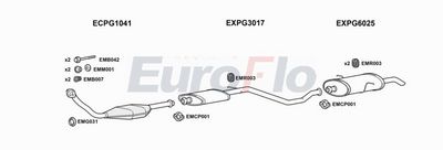 Układ wydechowy EUROFLO PG30620D3001A00