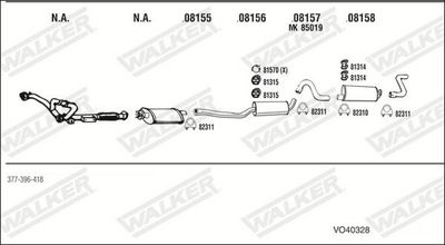 Изпускателна система WALKER VO40328