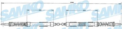 Тросик, cтояночный тормоз SAMKO C0603B для LANCIA Y10