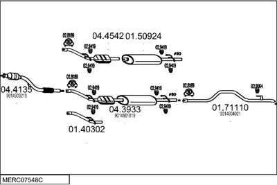 SISTEM DE ESAPAMENT MTS MERC07548C014844