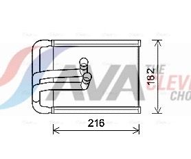 топлообменник, отопление на вътрешното пространство AVA Clever Choice HYA6254