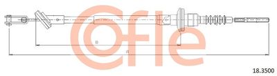 Трос, управление сцеплением COFLE 92.18.3500 для DAEWOO MATIZ